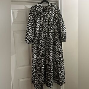 Rachel Zoe Printed Tiered Shirt Dress